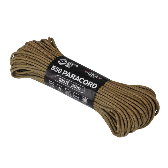 Helikon-Tex 550 Paracord, койот (100 стопа)
