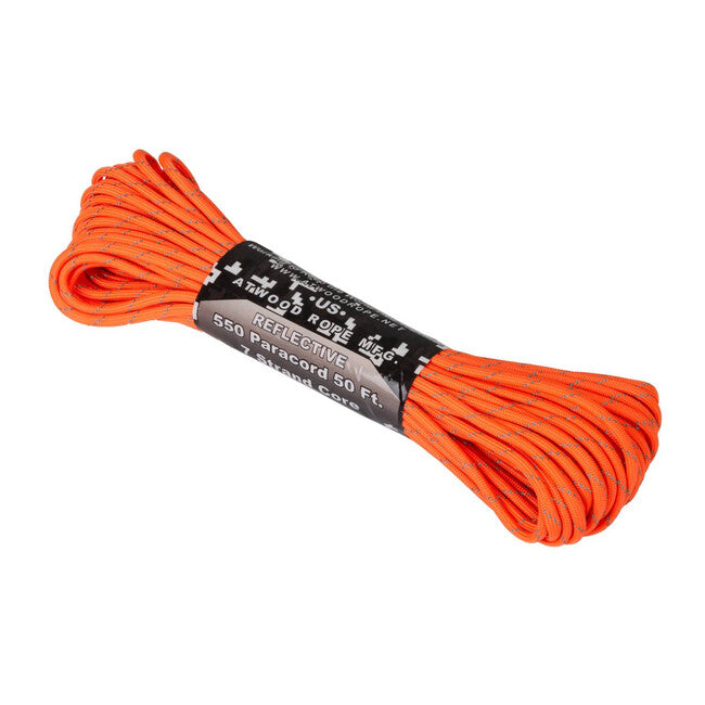 Helikon-Tex 550 Paracord рефлексен, неонова оранжева (50ft)