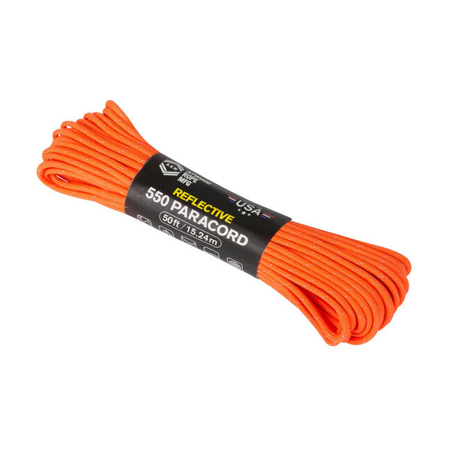 Helikon-Tex 550 Paracord рефлексен, оранжев (50ft)