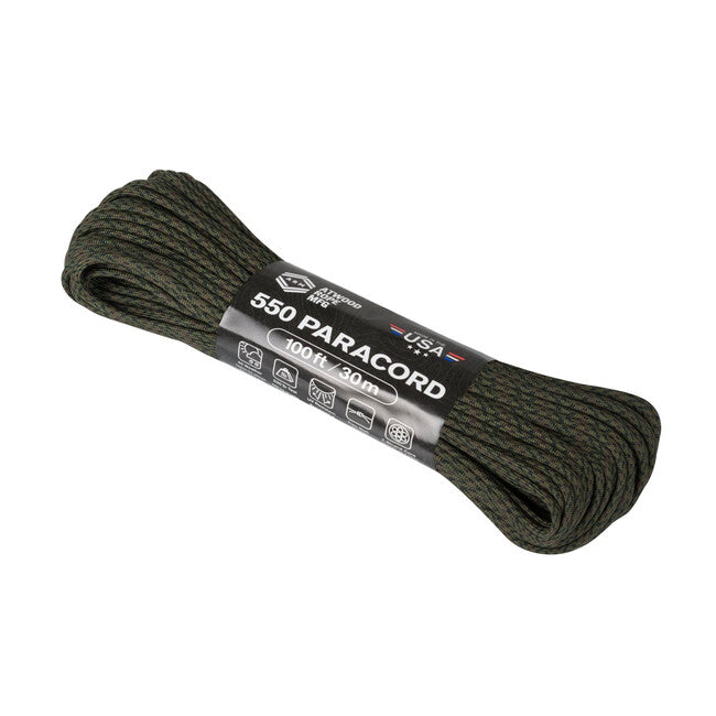 Helikon-Tex 550 Paracord с променящи се шарки от цветове (100 стопа), Covert