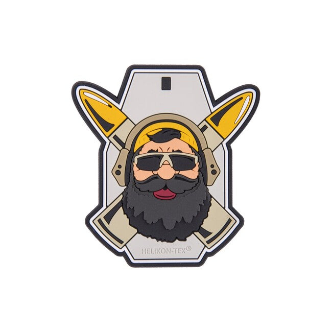 Helikon-Tex "Beardman RANGE" PVC нашивка, сива