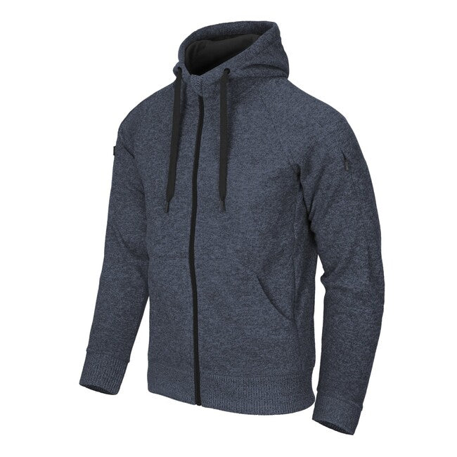 Helikon-Tex Covert суитшърт тактически с качулка (FullZip), Melange синьо
