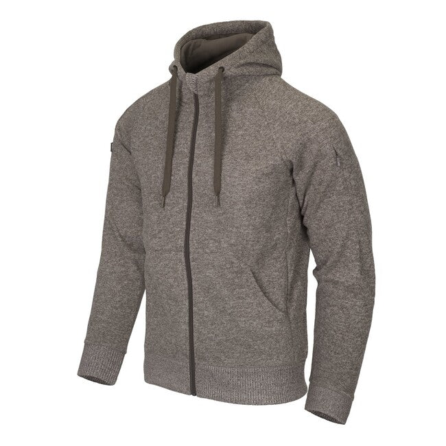 Helikon-Tex Covert суитшърт тактически с качулка FullZip, Melange Light тан