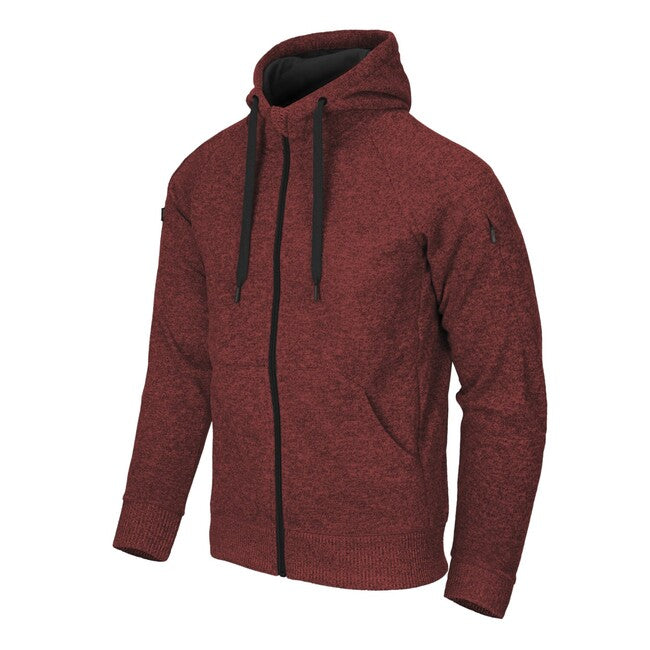 Helikon-Tex Covert суитшърт тактически с качулка (FullZip), Melange червено