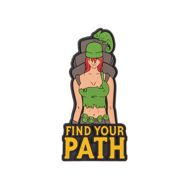 Helikon-Tex "Find Your Path" нашивка PVC, маслинен зелен