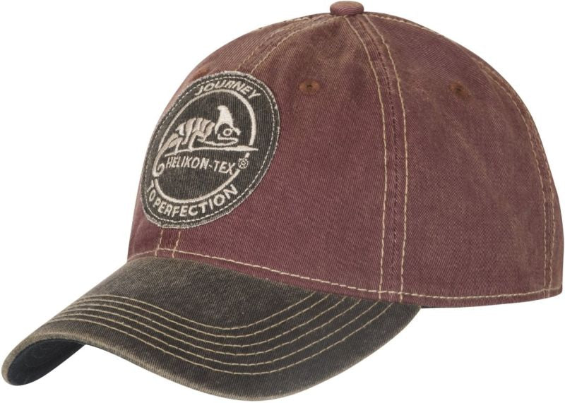 Helikon-Tex Snapback шапка Dirty Washed Памук, бордо/черно