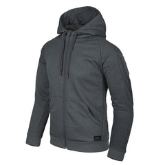 Helikon-Tex URBAN TACTICAL HOODIE Φούτερ FullZip, Melange Black-Grey