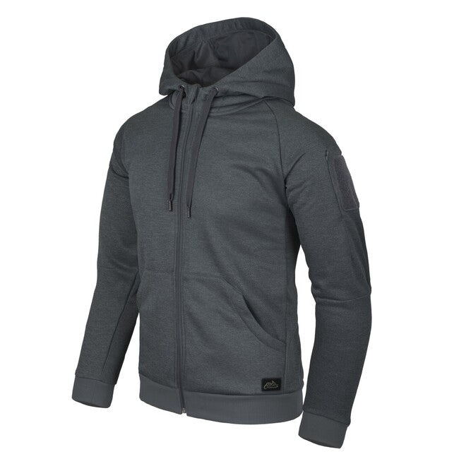 Helikon-Tex URBAN TACTICAL HOODIE суитшърт FullZip, Melange черно-сиво