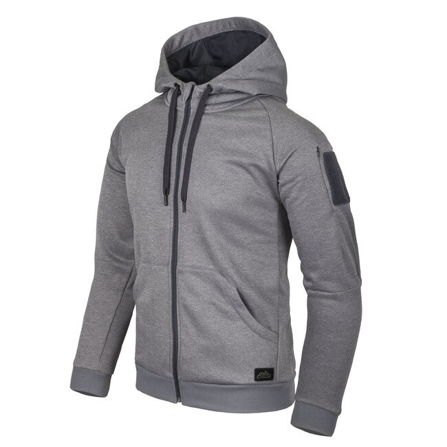 Helikon-Tex URBAN TACTICAL HOODIE суитшърт с цип, Melange сиво