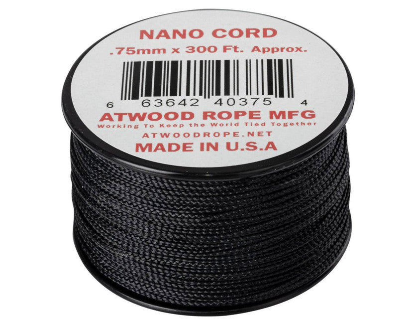 Helikon-Tex Nano Cord паракордна шнура 300FT, 91 метра, черна