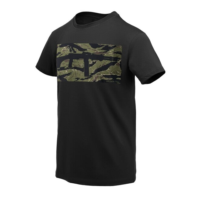 Helikon-Tex RPD къси памучна тениска, черно/тигрова шарка