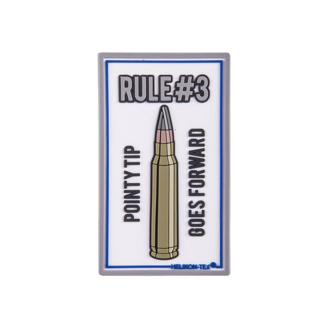 Helikon-Tex Rule#3 нашивка PVC "Rule#3", бяла