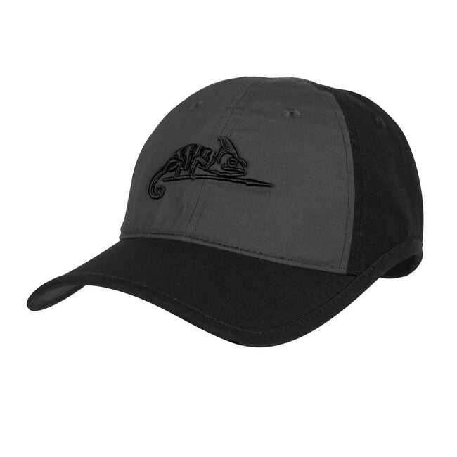 Helikon-Tex шапка PolyCotton Ripstop с логото, черно / сенчесто сиво B