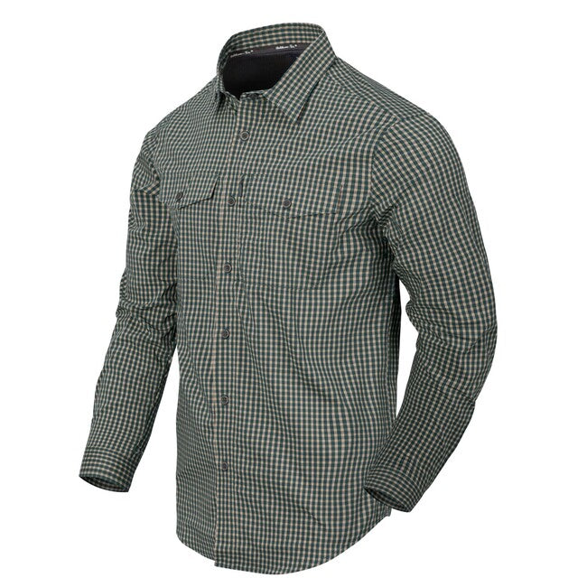 Helikon-Tex риза Тактическа Savage зелено Checkered за скрито носене