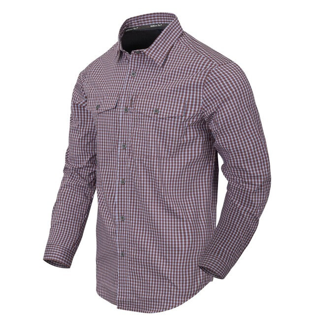 Helikon-Tex риза тактическа за скрито носене, Scarlet Flame Checkered