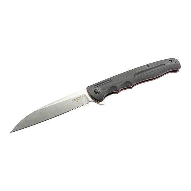 Herbertz едноръчен джобен голям нож 13,5cm, неръждаема стомана, G10, червено-черен