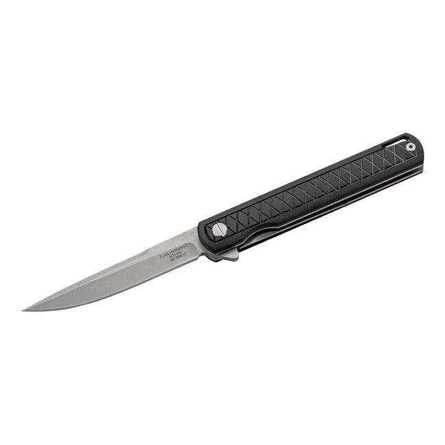 Herbertz джобен нож едноръчен 9cm, CNC фрезован G10, черен