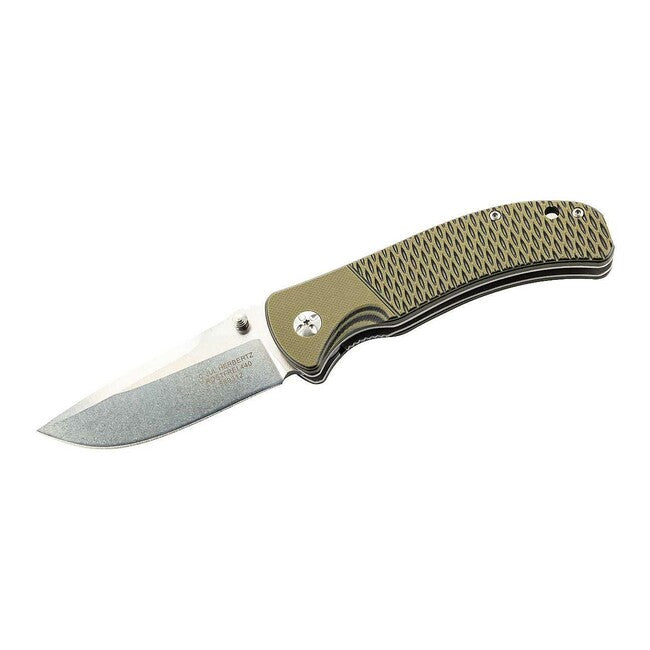 Herbertz джобен нож едноръчен 9cm, G10, мохово-зелен
