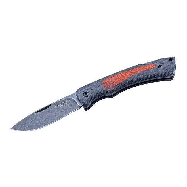 Herbertz джобен нож за джентълмен 7,5cm G10 Pakka дърво, черен