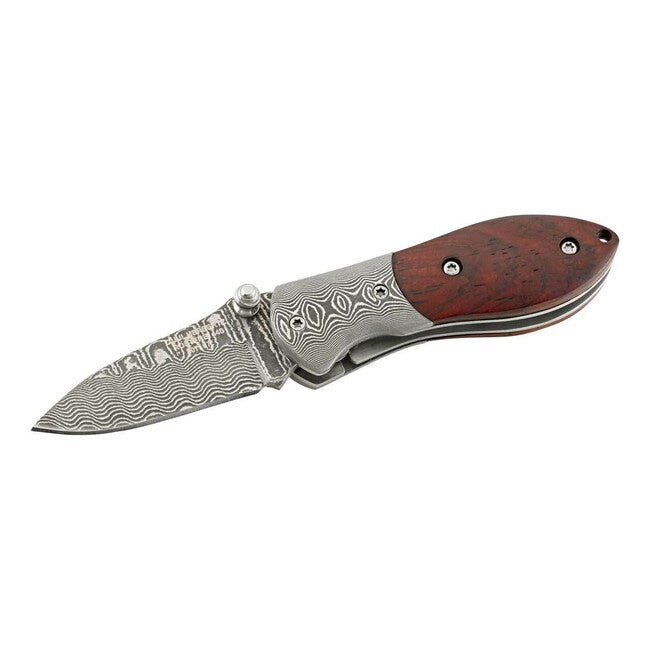 Herbertz джобен нож дамаск, 4,5 см, дърво Cocobolo