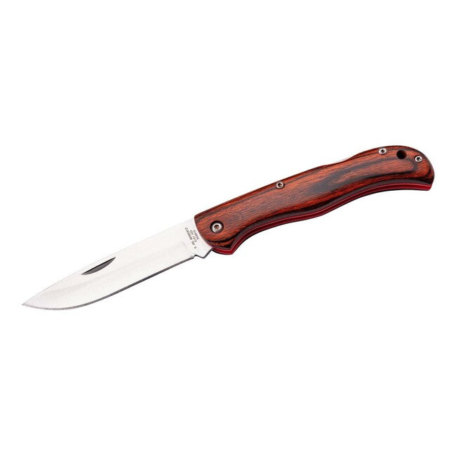 Herbertz джобен нож, кафяво дърво Pakka, 8,4cm