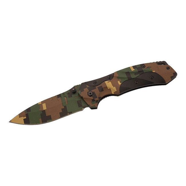 Herbertz джобен нож алуминий, маскировочна боя Digital Camo, 8,7 см