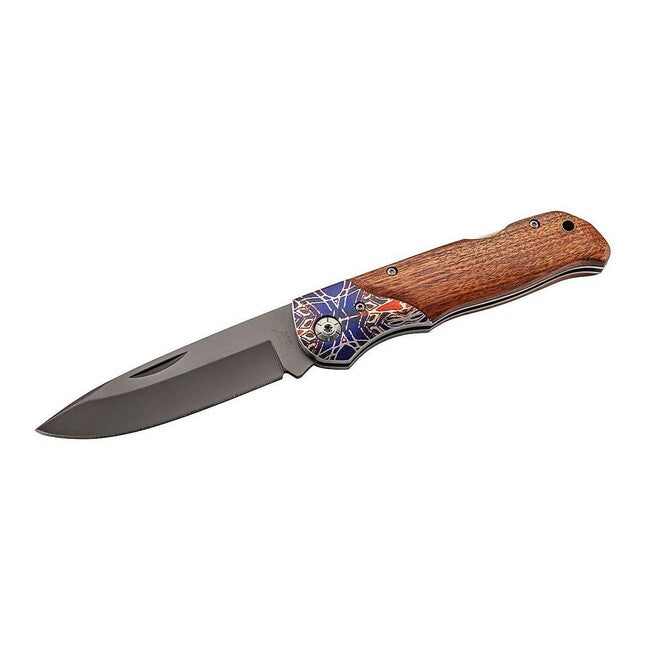 Herbertz джобен нож, Cocobolo, цветен печат, 9,8 cm