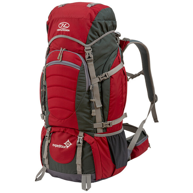 Highlander Expedition 65 L експедиционна раница, червена