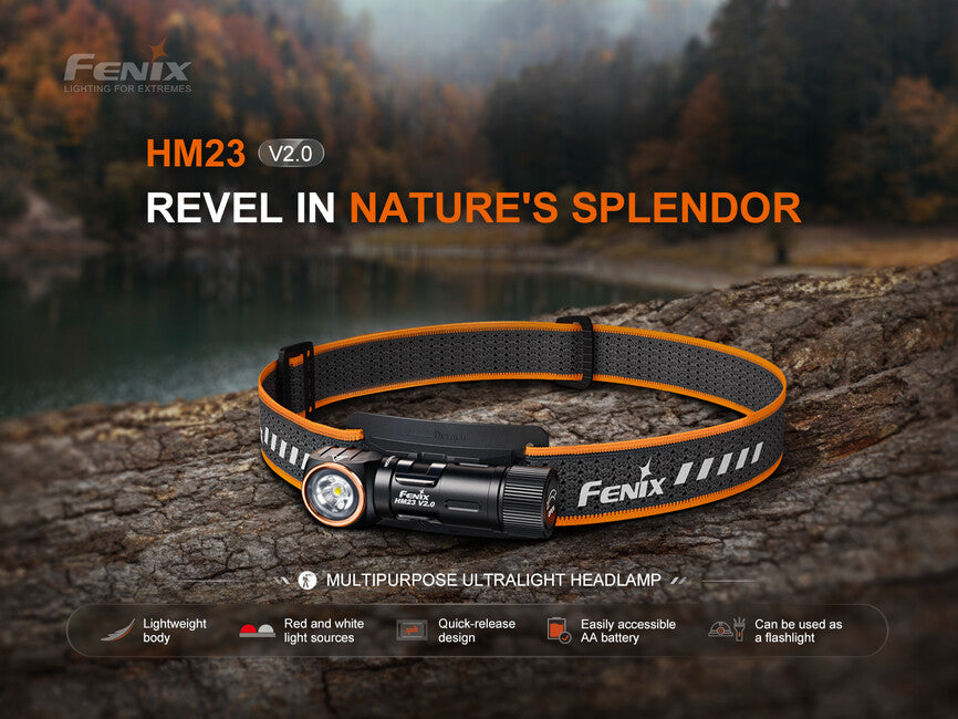 Fenix HM23 V2.0 фенер за глава