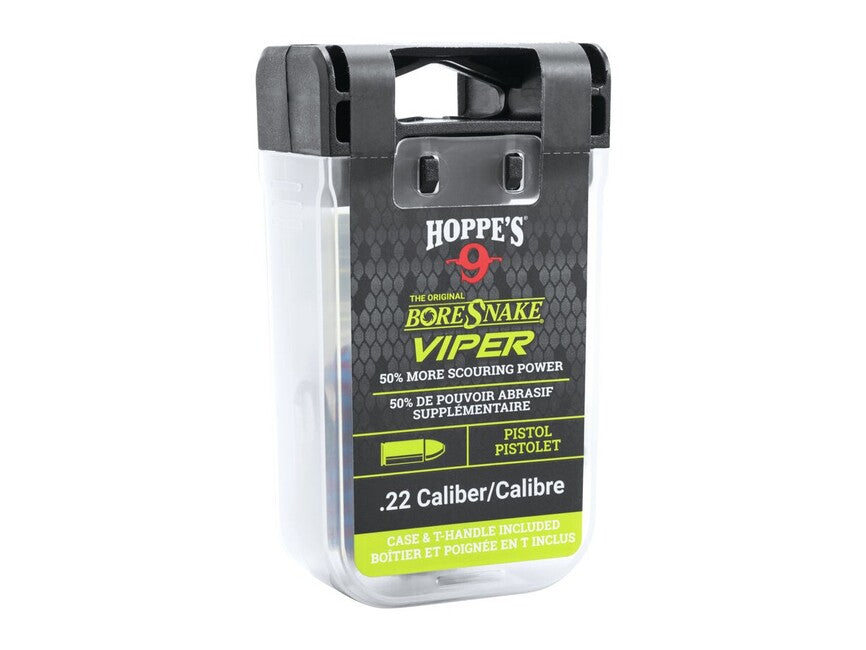 Hoppe's BoreSnake Viper почистваща шнура with Den Pistol kal. .22LR