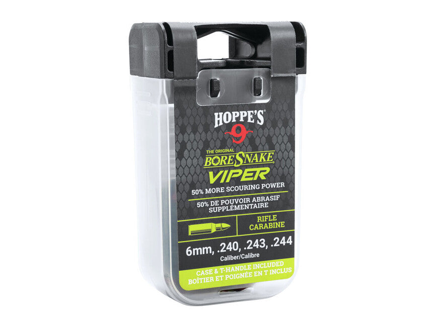 Hoppe's BoreSnake Viper почистваща шнура with Den Rifle kal. 6mm/.240/.243/.244