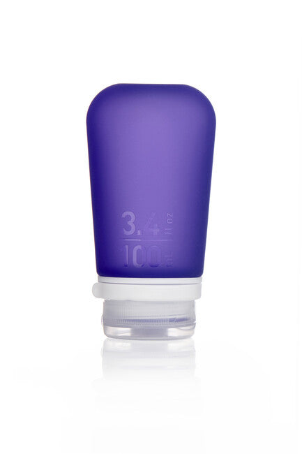 Humangear GoToob+ силиконова пътна бутилка/съд 100 ml, лилава