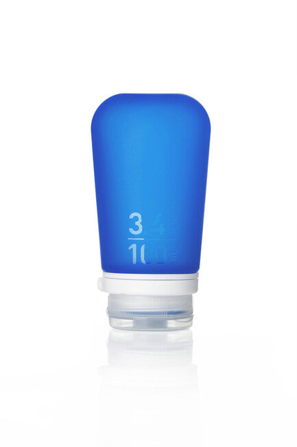 Humangear GoToob+ туристическа силиконова бутилка/съд 100 ml, тъмносиня