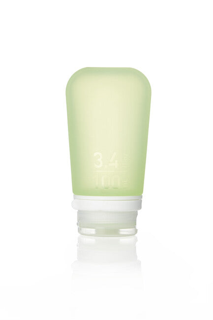 Humangear GoToob+ силиконова пътна бутилка/съд 100 ml цветове, зелена