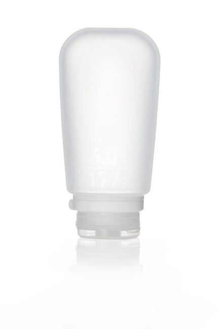 Humangear GoToob+ силиконова пътна бутилка/съд, 177 ml, прозрачна
