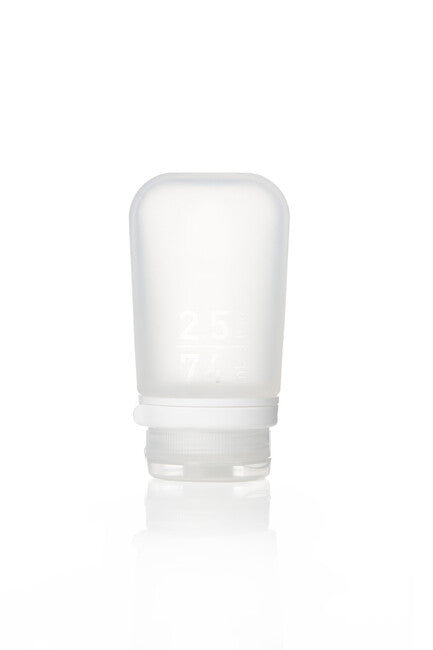 Humangear GoToob+ силиконова пътна бутилка/съд, 74 ml, прозрачна