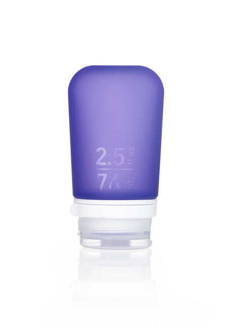 Humangear GoToob+ силиконова пътна бутилка/съд 74 ml, лилава