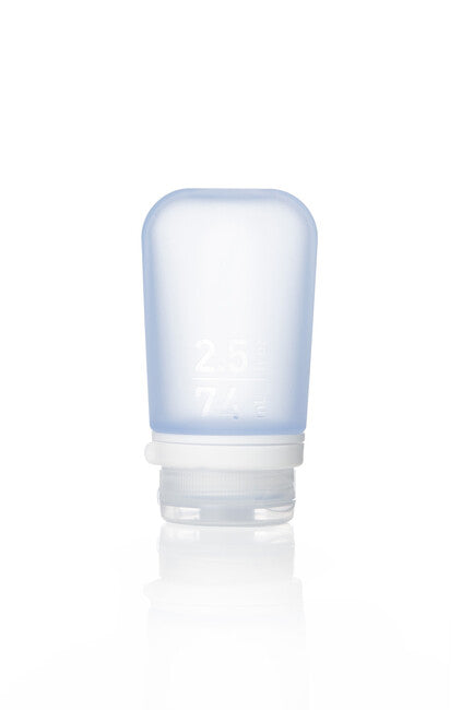Humangear GoToob+ силиконова пътна бутилка/съд 74 ml, синя
