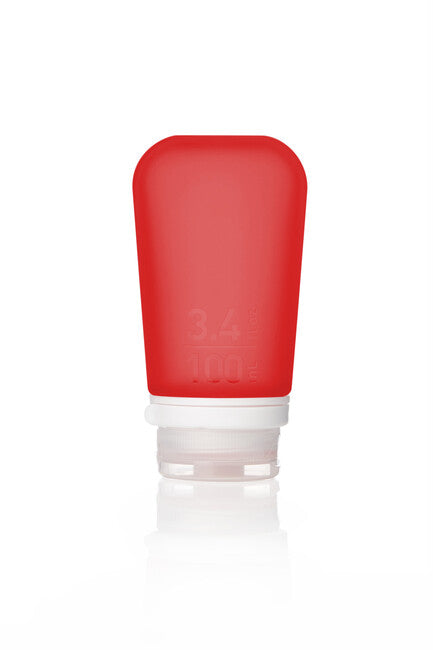 Humangear GoToob+ силиконов съд на течности, червен, 100 ml