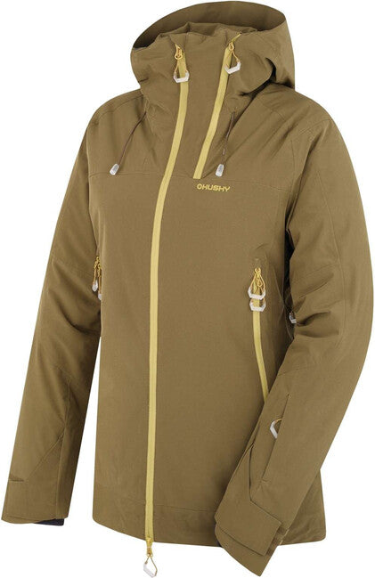 HUSKY Gambola women's padded ski jacket, dark khaki, L