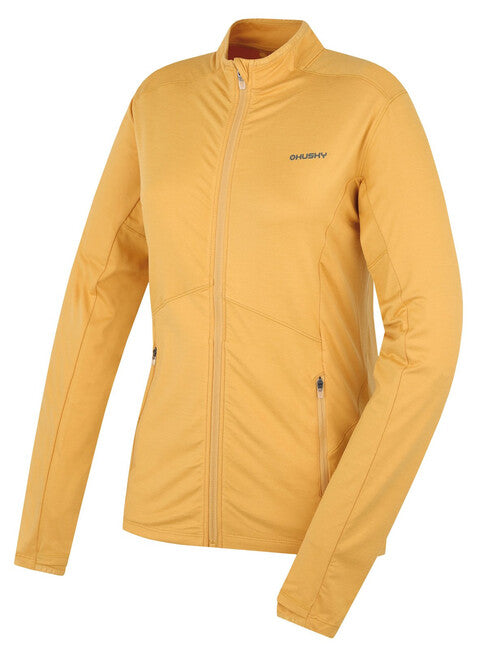 HUSKY Tarp суитшърт с цип дамски, жълта