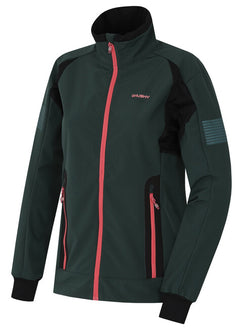 HUSKY Scooby women's softshell jacket, black-green
