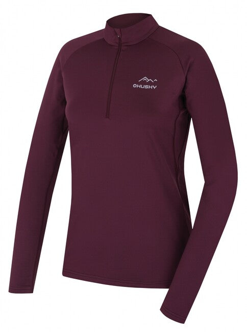 HUSKY Tromi Zip термо тениска дамски с цип L, лилава