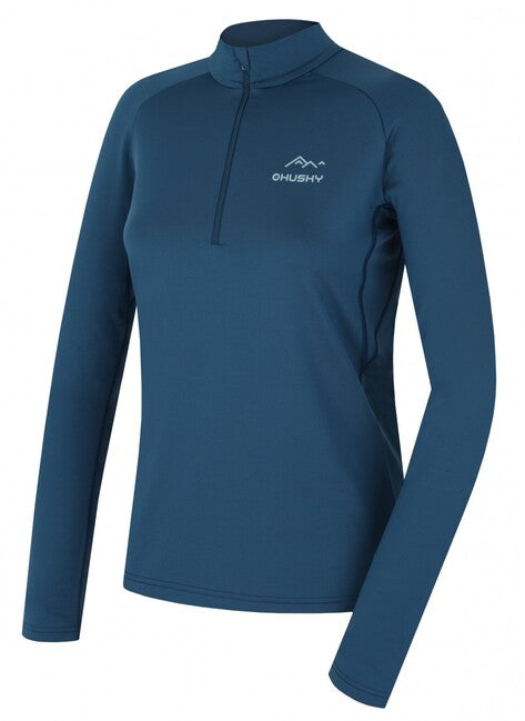 HUSKY Tromi Zip термо тениска дамски с цип L, синя