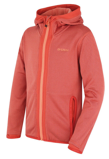 HUSKY Artic Zips K суитшърт с качулка, червена/черна синя