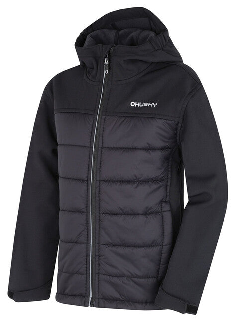 HUSKY Swany K пълнена яке детска софтшел, черна