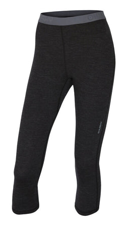 HUSKY Merino žensko termo perilo 3/4 hlače, črna