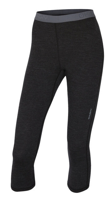 HUSKY Merino термобелье 3/4 панталон дамски, черна