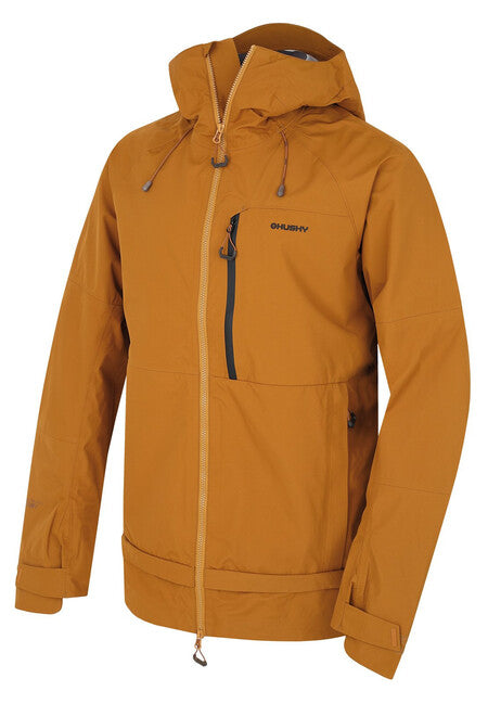 HUSKY Nanook M men's hardshell jacket, dark mustard