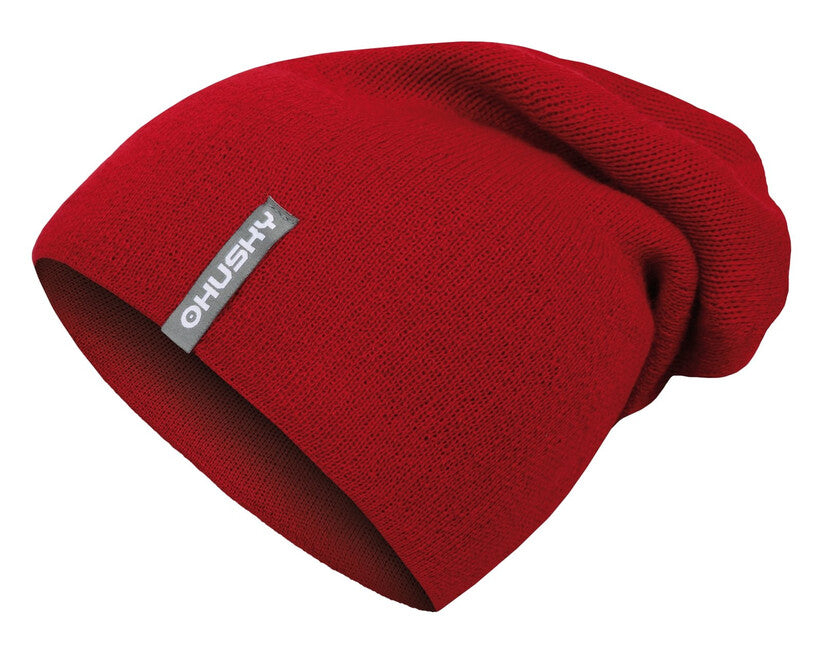 HUSKY Merhat 2 мъжка merino шапка, червено